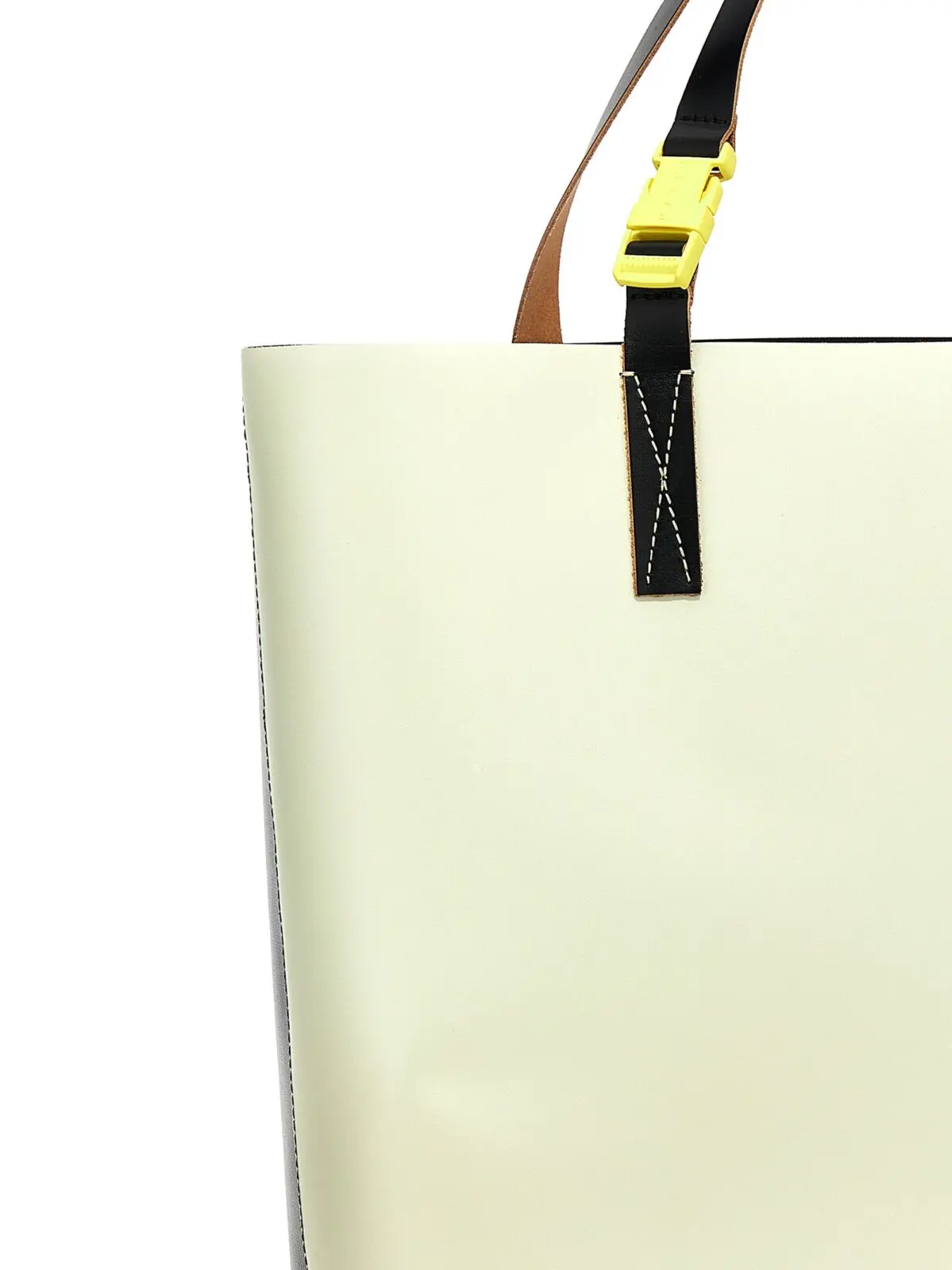 Сумка шопер Marni Logo Чорно-біла 3 Logo shopping bag Unisex MARNI White/Black