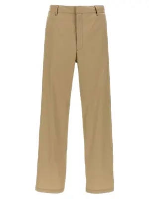 Poplin pants PRADA Beige