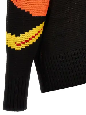 Jacquard sweater 100% wool BLUEMARBLE Multicolor