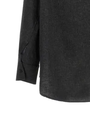 'New Georgiana' shirt 40% wool 28% polyester 29% viscose 2% elastane THE ANDAMANE Gray