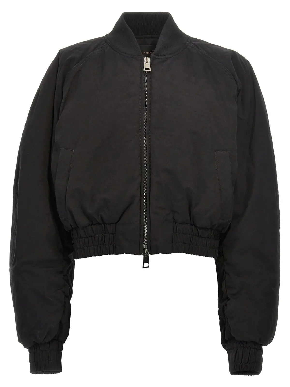 Укорочений бомбер The Andamane Sierra Чорний 1 'Sierra' cropped bomber jacket THE ANDAMANE Black