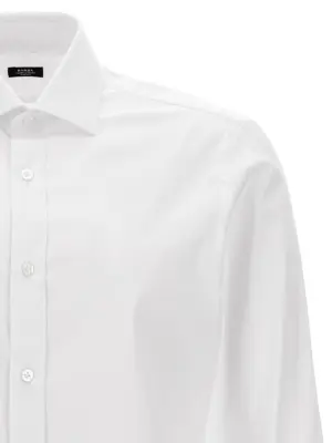 Poplin shirt Man BARBA White
