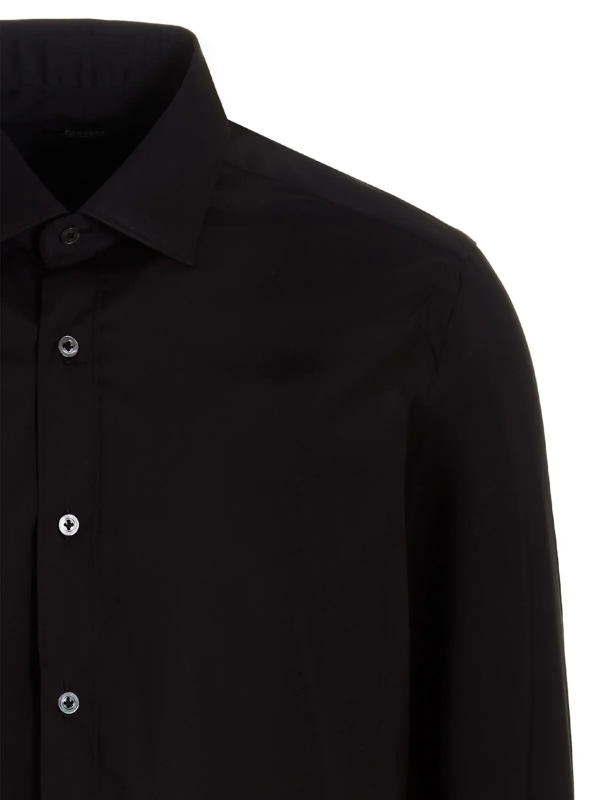 Сорочка з попліну Barba Чорна 3 Poplin shirt Man BARBA Black
