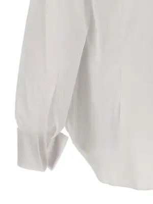 Poplin shirt 78% cotton 18% polyamide 4% elastane BARBA White