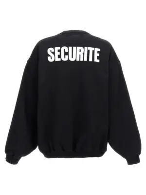 'Polizei/Securite' sweatshirt UA65CW423GPOLIZEIGREENBLACK VETEMENTS Multicolor