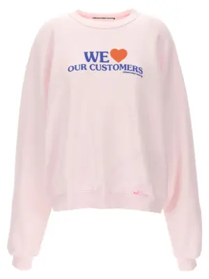 'We Love Our Customers' sweatshirt ALEXANDER WANG Pink