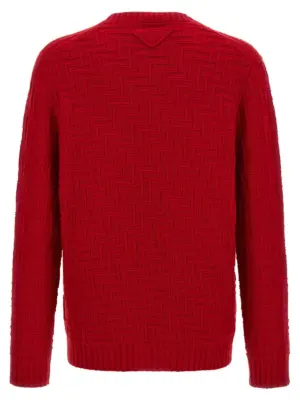 Crew neck sweater UMB888SOOO15TKF0011 PRADA Red