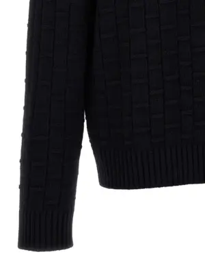 Crewneck sweater 70% virgin wool 30% cachemire PRADA Blue