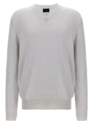 V-neck sweater BRIONI White