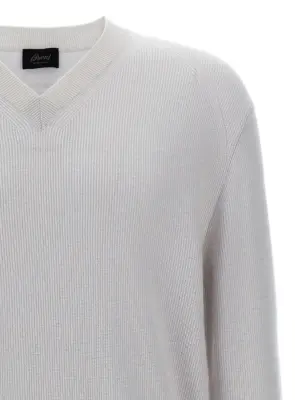 V-neck sweater Man BRIONI White
