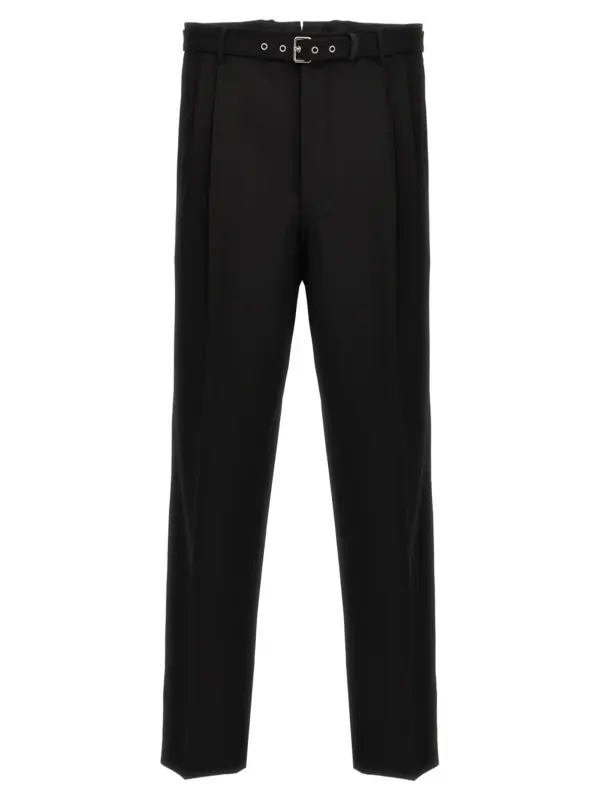 Wool tailored trousers PRADA Black