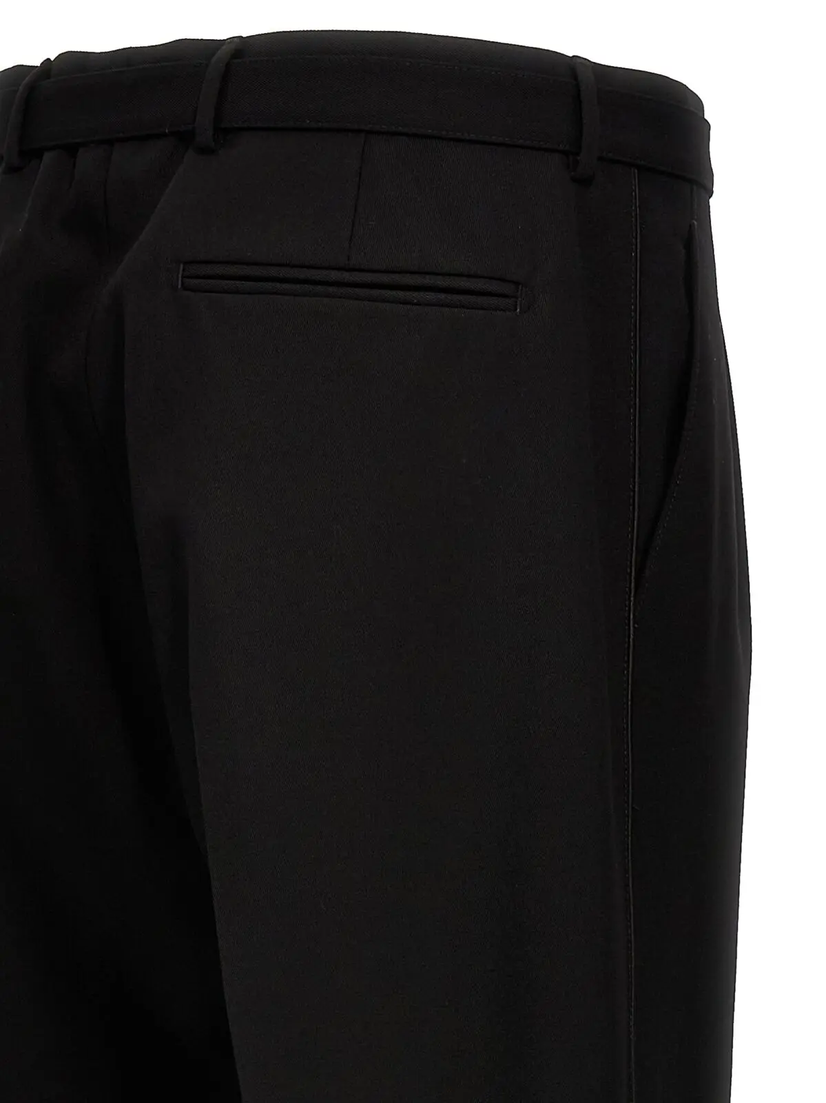 Шерстяні костюмні штани Prada Чорні 5 Wool tailored trousers Spring Summer 2024 PRADA Black