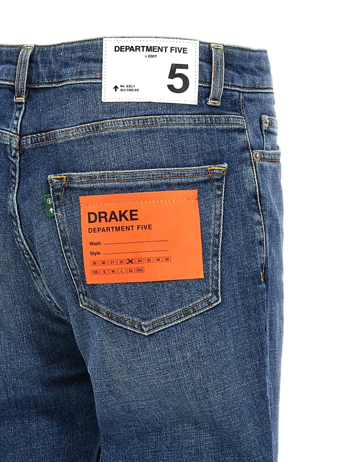 Джинси Department 5 Drake Сині 4 'Drake' jeans 99% cotton