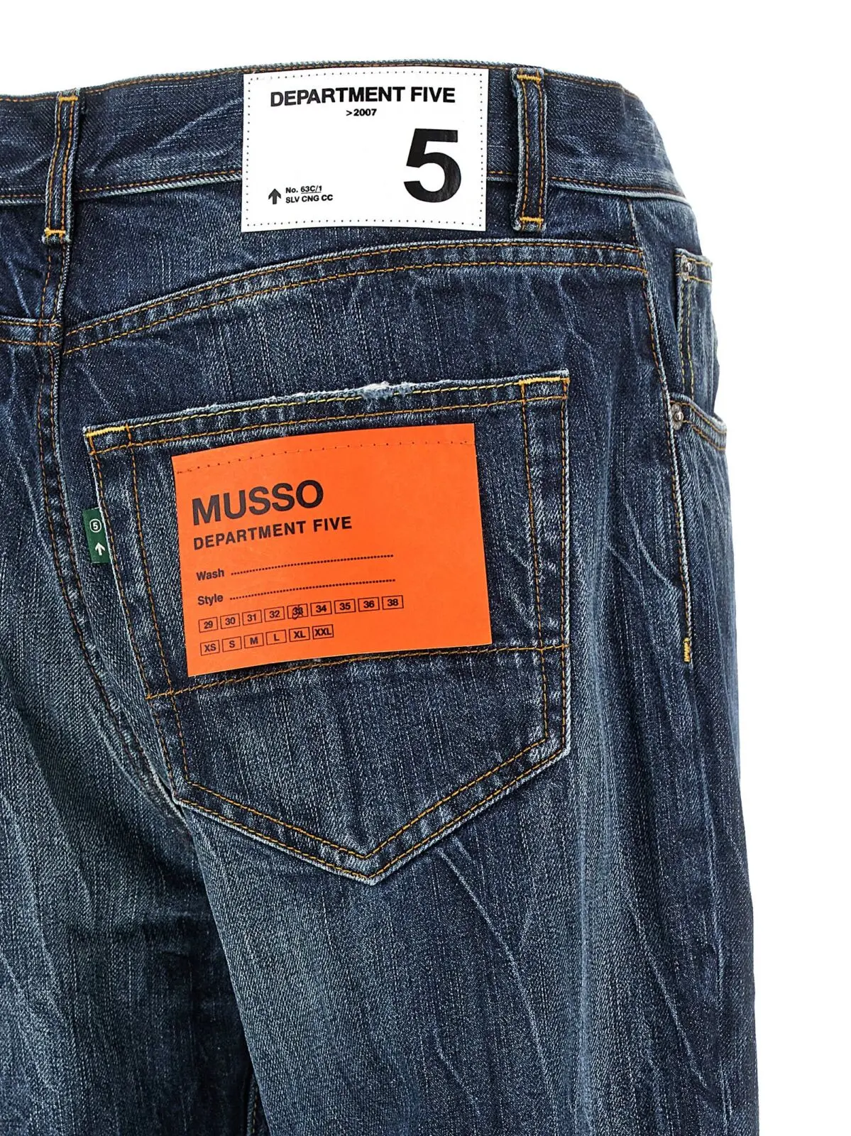 Джинси Department 5 Musso Сині 4 'Musso' jeans 100% cotton DEPARTMENT 5 Blue
