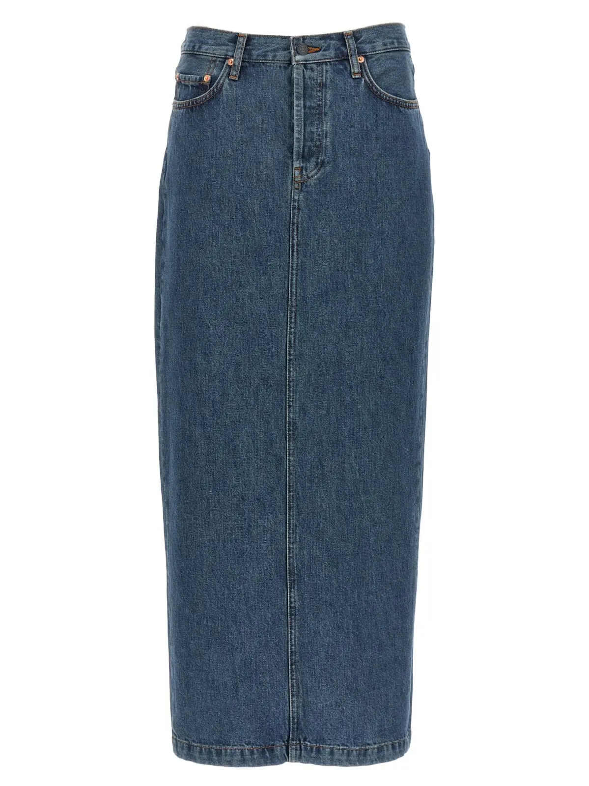 Джинсова спідниця Wardrobe Nyc Синя 1 'Column' denim skirt WARDROBE NYC Blue