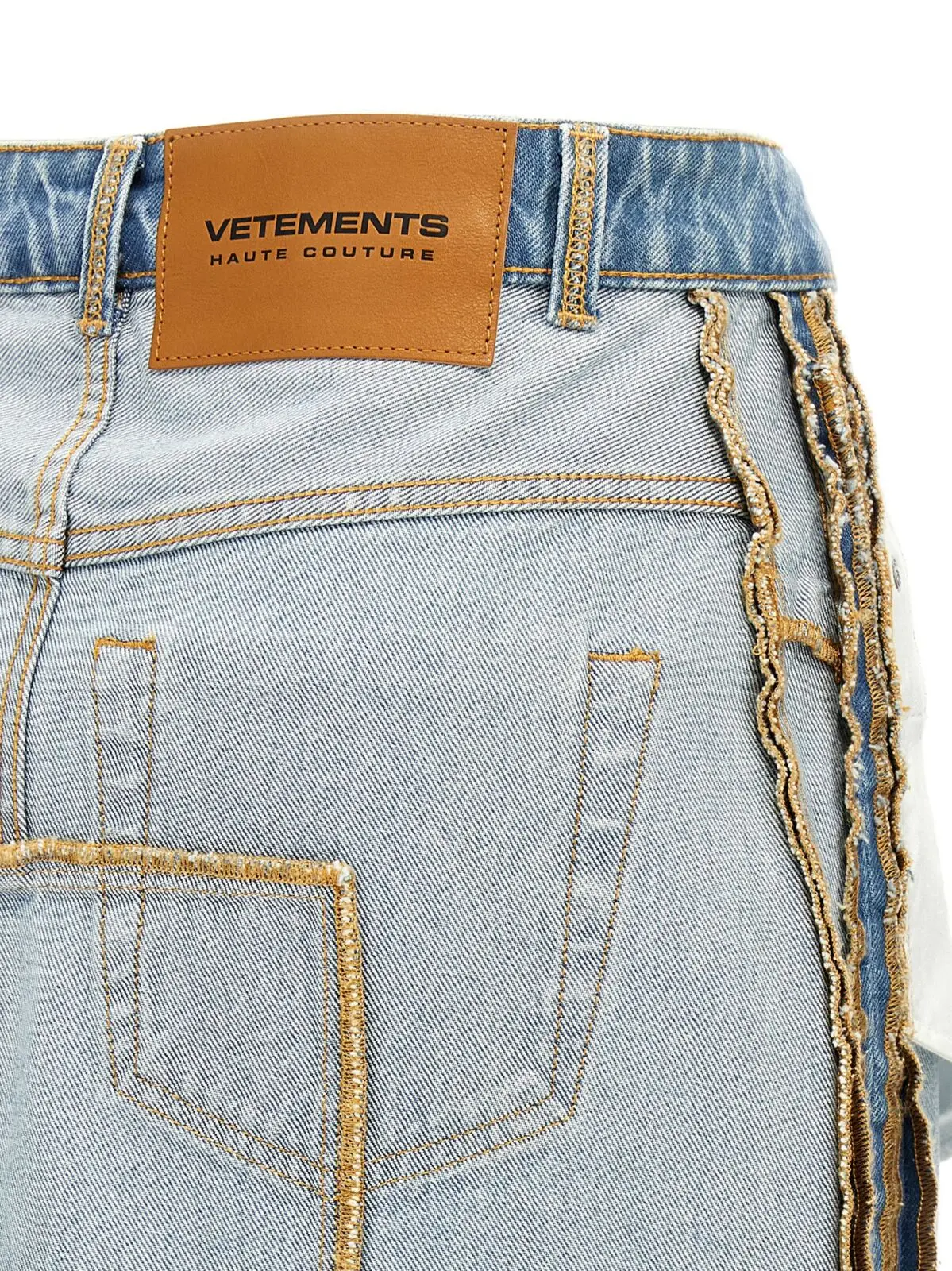 Спідниця Vetements Inside-Out Блакитна 4 'Inside-Out' skirt 100% cotton VETEMENTS Light Blue