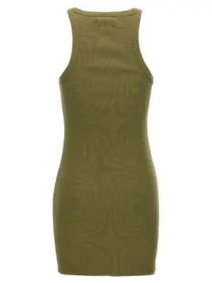 'Racing Tank Top' dress WE64DR440ZKHAKI VETEMENTS Green
