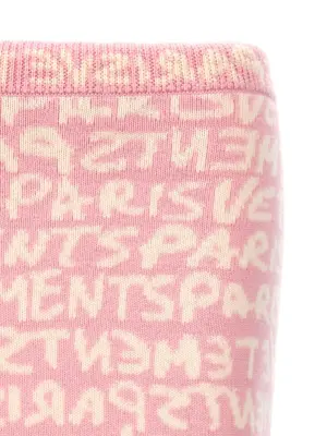 'Graffiti Monogram' skirt Woman VETEMENTS Pink