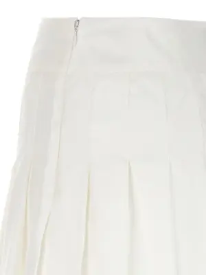 'Casa way' skirt 100% silk CASABLANCA White