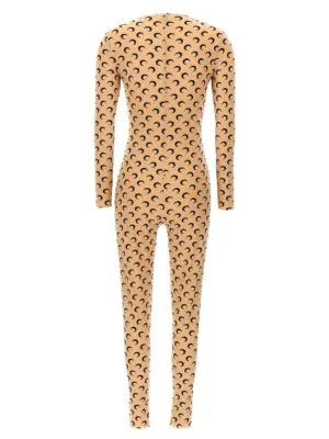 'Moon Printed' catsuit WJS002ACJER0001TA10 MARINE SERRE Beige