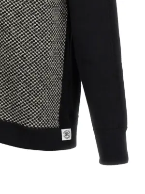 Jacquard insert hoodie 100% cotton JUNYA WATANABE White/Black