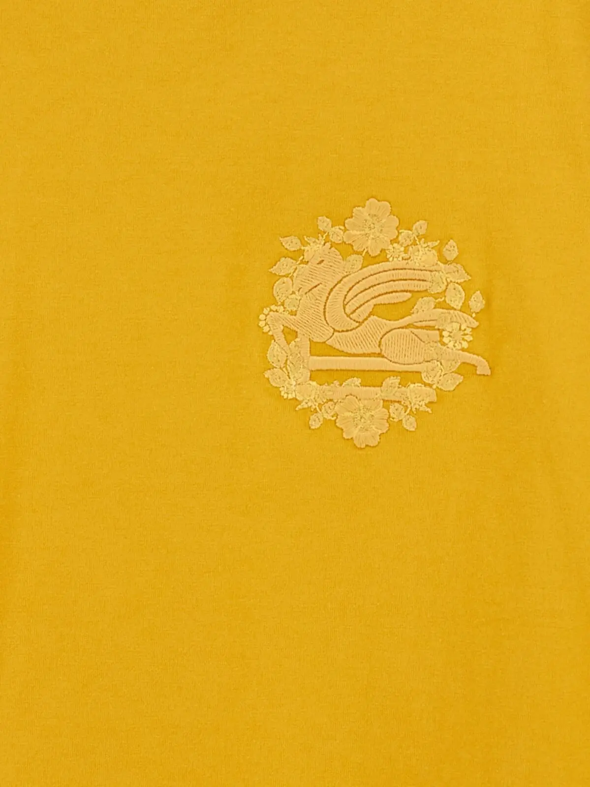 Футболка Logo Etro 4 Logo T-shirt 100% cotton ETRO Yellow