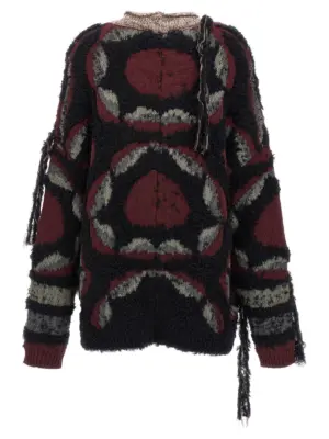 Fringed oversized cardigan WRKE0195AQ045S9001 ETRO Multicolor