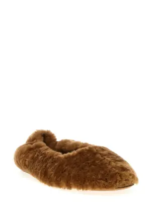 Fur ballet flats WS2421378712 DRIES VAN NOTEN Brown