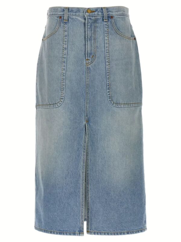 'Hill' skirt B SIDES Light Blue