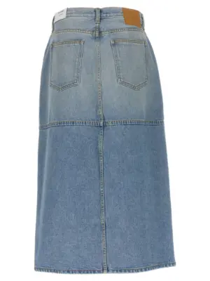 'Hill' skirt WSK508SLV B SIDES Light Blue