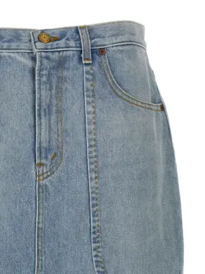 'Hill' skirt Woman B SIDES Light Blue