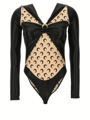 'All over moon' bodysuit MARINE SERRE Black