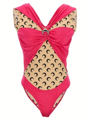 Logo bodysuit MARINE SERRE Fuchsia