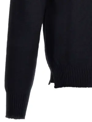 Crew-Neck Sweater 85% cotton 15% cashmere MA'RY'YA Blue