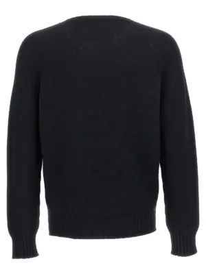 Crew-Neck Sweater YNK040B7 MA'RY'YA Black