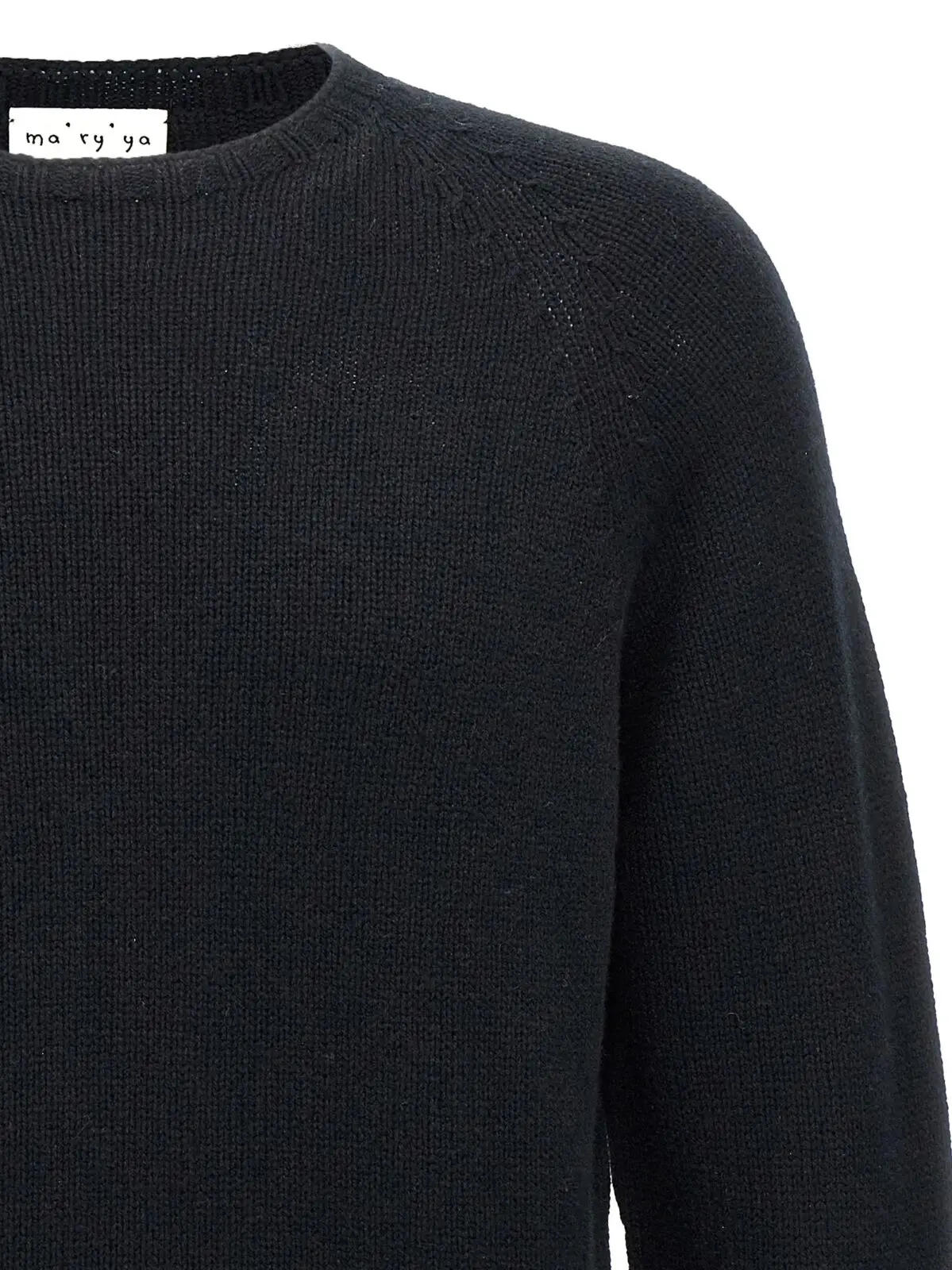 Светр Ma'ry'ya Crew-Neck Чорний 3 Crew-Neck Sweater Man MA'RY'YA Black