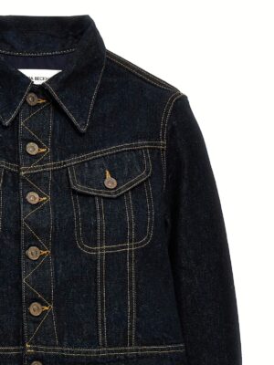 Denim cropped jacket Woman VICTORIA BECKHAM Blue