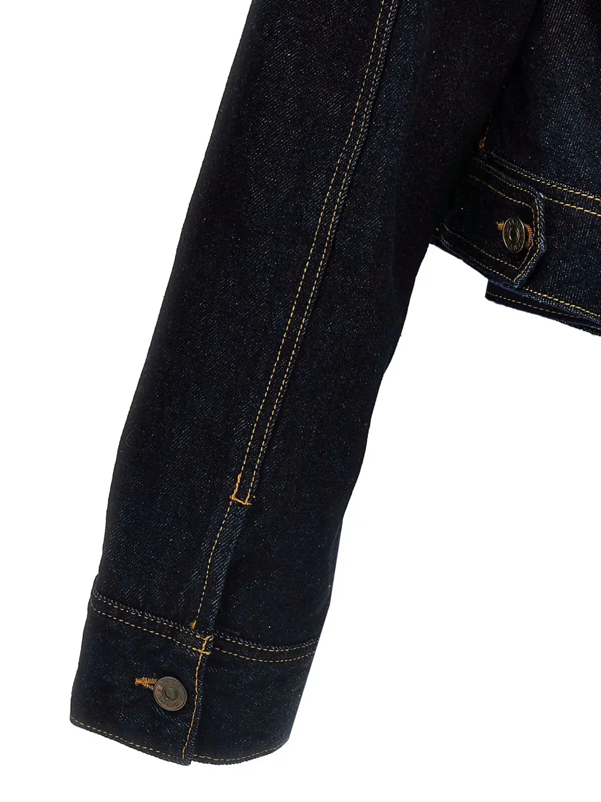 Джинсова куртка Victoria Beckham Denim cropped Синя 4 Denim cropped jacket 100% cotton VICTORIA BECKHAM Blue