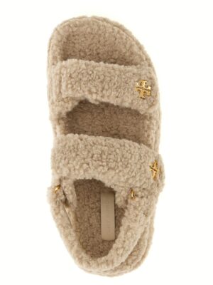 'Kira' sandals 100% polyamide TORY BURCH Beige