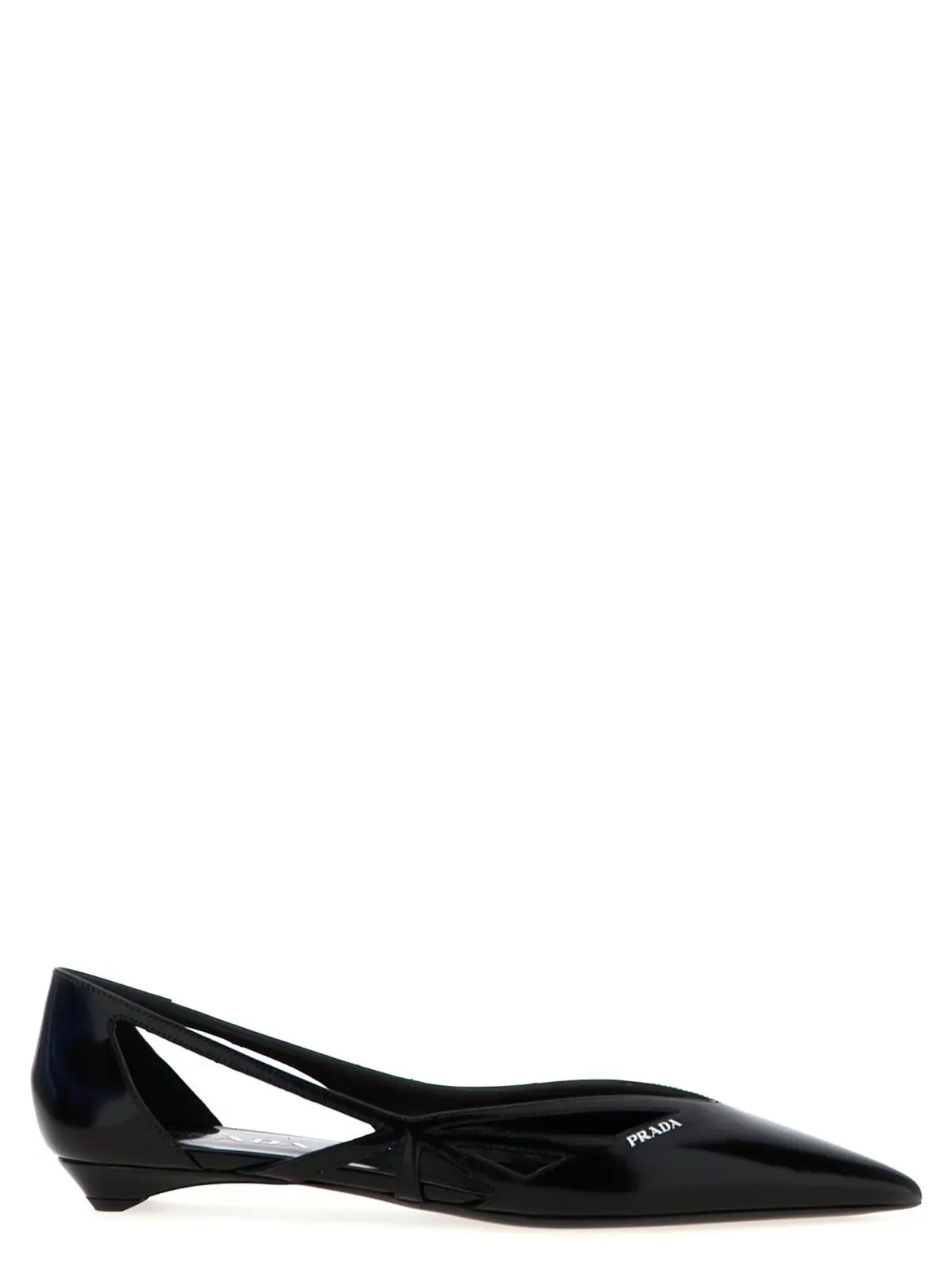 Балетки Prada Cut-out leather Чорні 1 Cut-out leather ballet flats PRADA Black