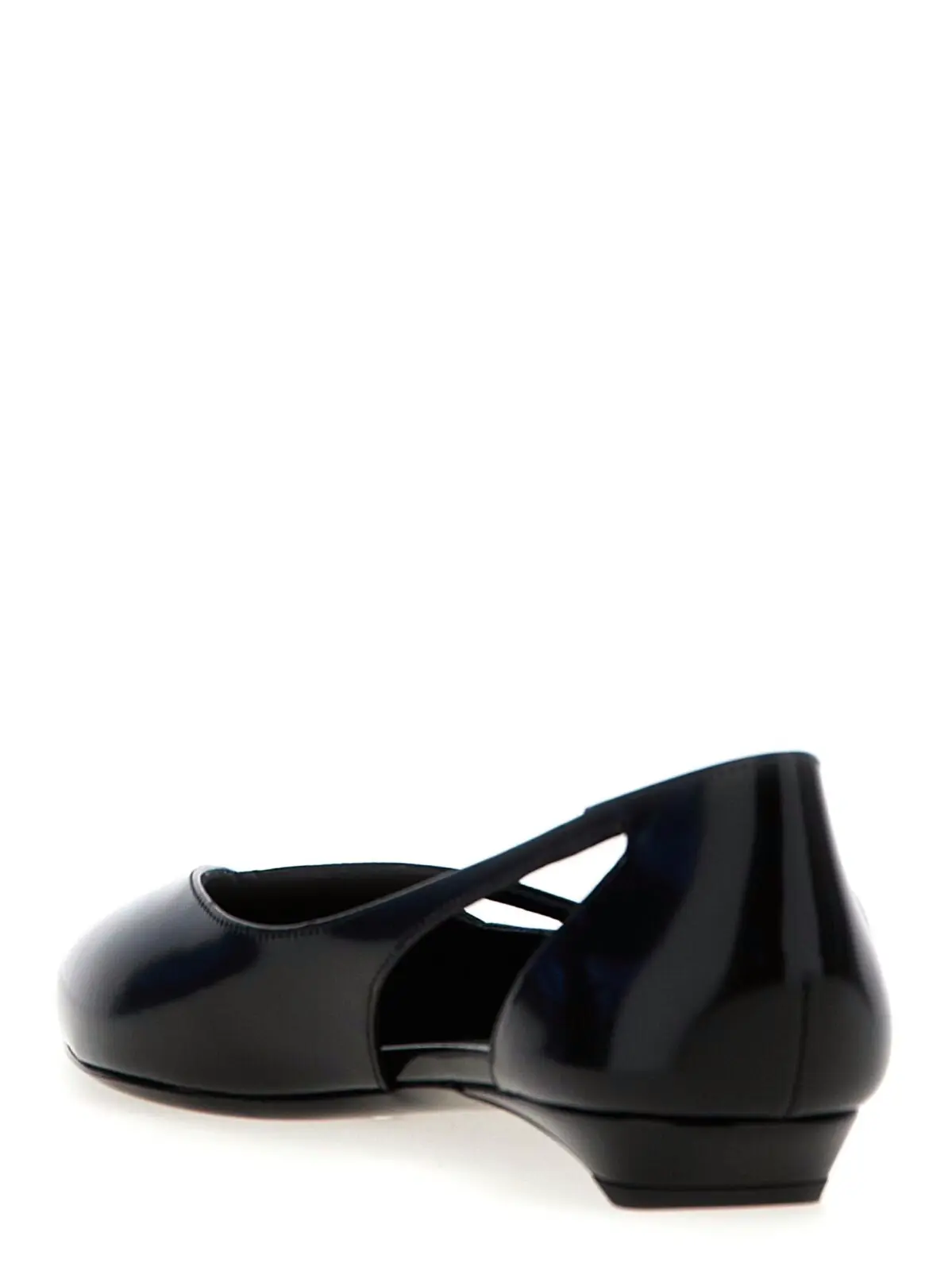 Балетки Prada Cut-out leather Чорні 3 Cut-out leather ballet flats Woman PRADA Black