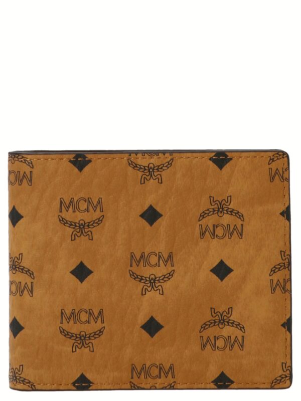 All over logo wallet MCM Brown