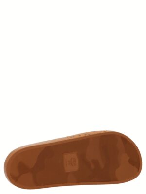 all-over monogram slides  MCM Brown
