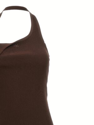 'Undressed Light Knit' dress Woman COURREGES Brown