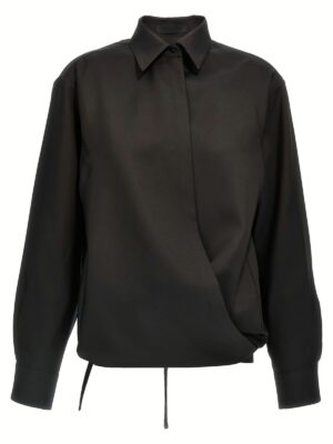Valentino techno light wool shirt VALENTINO GARAVANI Black