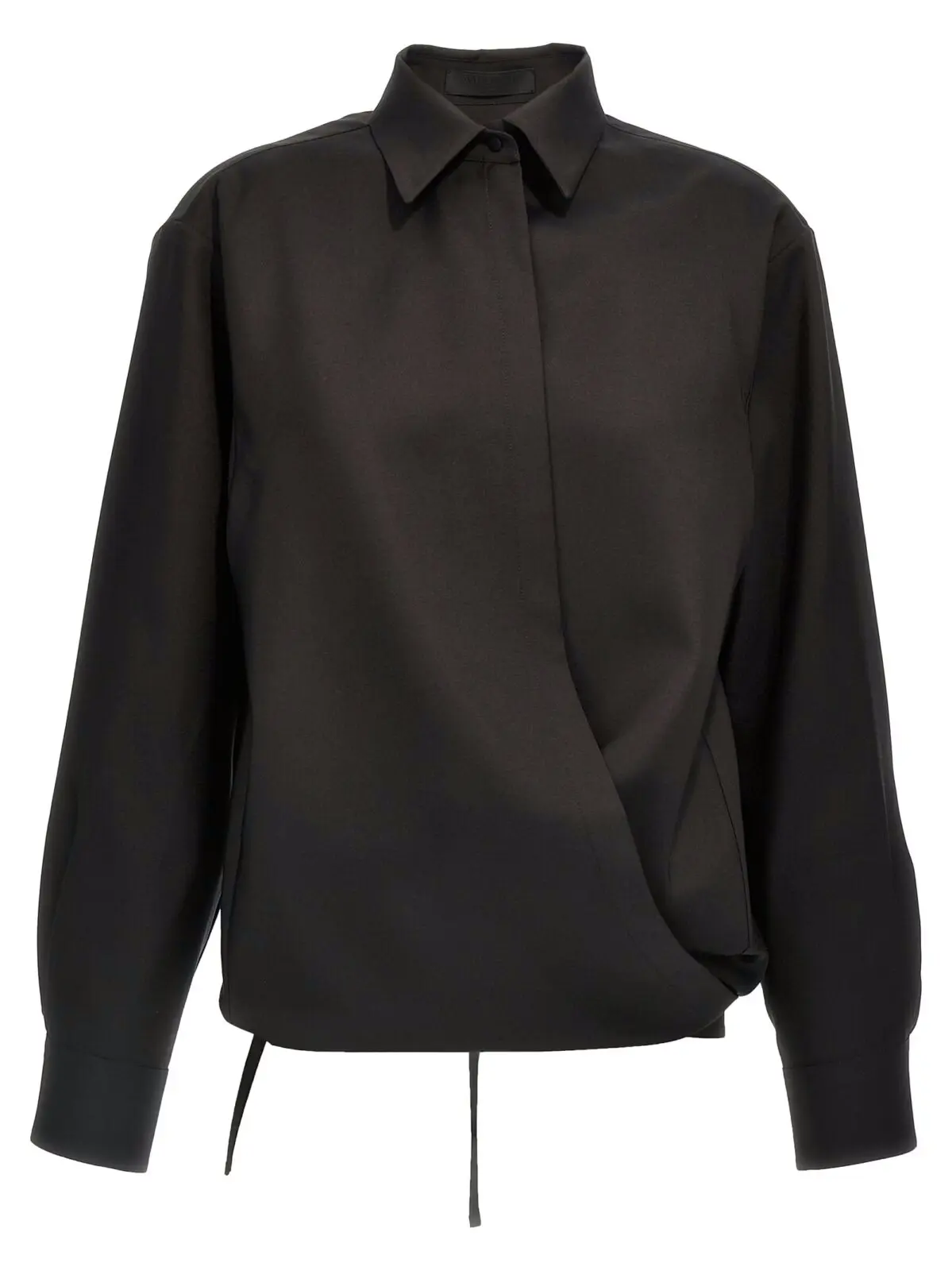 Сорочка Valentino Garavani Valentino techno light wool Чорна 1 Valentino techno light wool shirt VALENTINO GARAVANI Black
