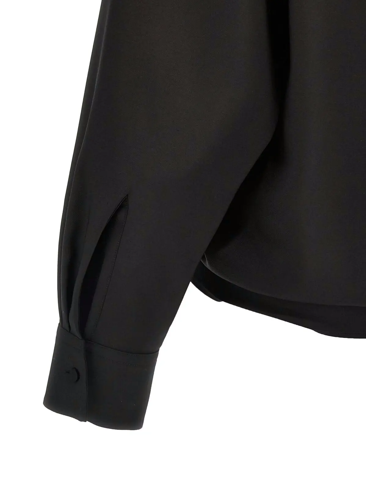 Сорочка Valentino Garavani Valentino techno light wool Чорна 4 Valentino techno light wool shirt 43% wo