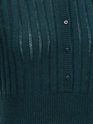 'Tralala Luxe' bodysuit 70% wool 30% cachemire ERES Green