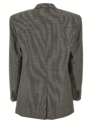Single-breasted micro houndstooth blazer 6501233EJ7902425 STELLA MCCARTNEY Gray