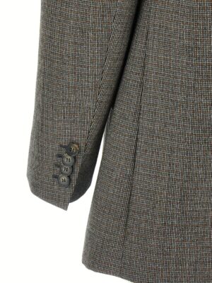 Single-breasted micro houndstooth blazer 100% wool STELLA MCCARTNEY Gray
